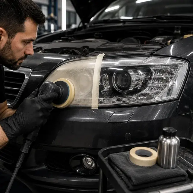 Pulido y restauración de faros